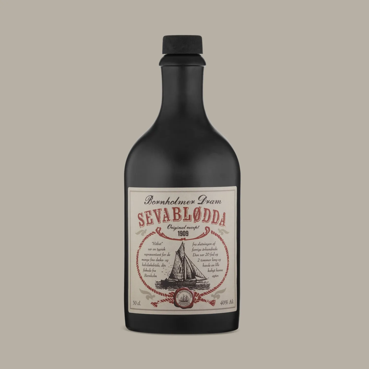 Bornholm Akvavit SevaBlødda dram 50 cl kirsebær