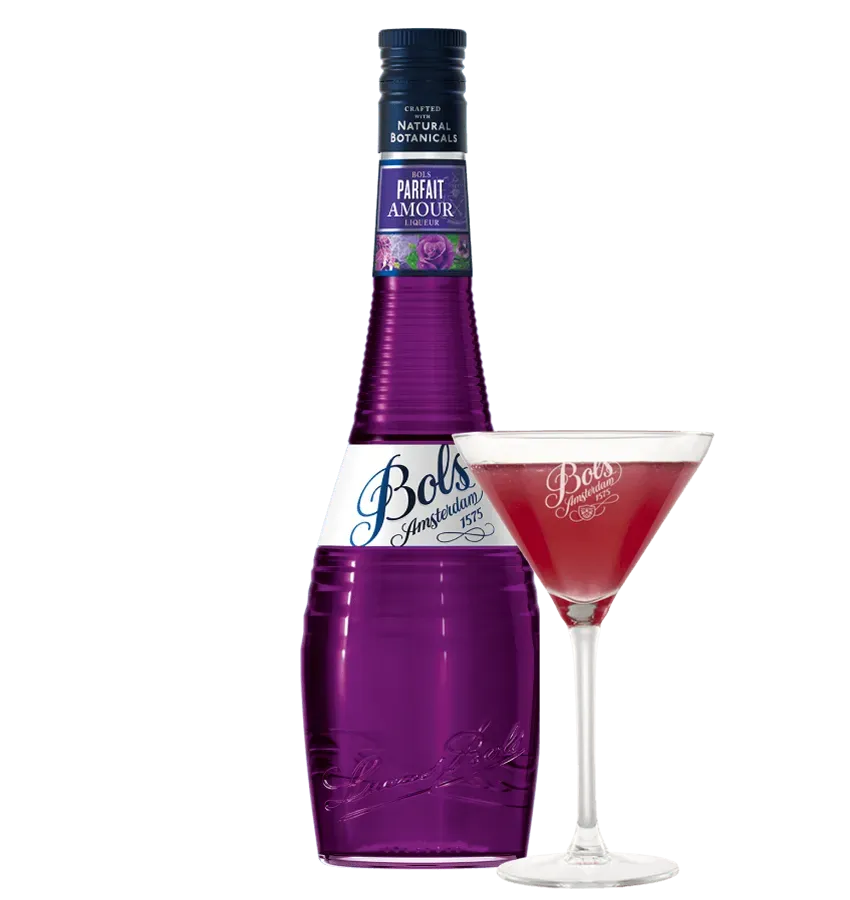 Bols Parfait Amour likør floral viol