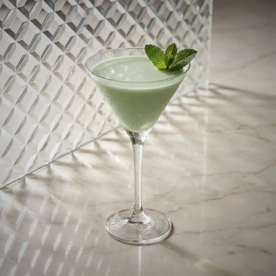 Bols Grasshopper cocktail med mynte og kakao