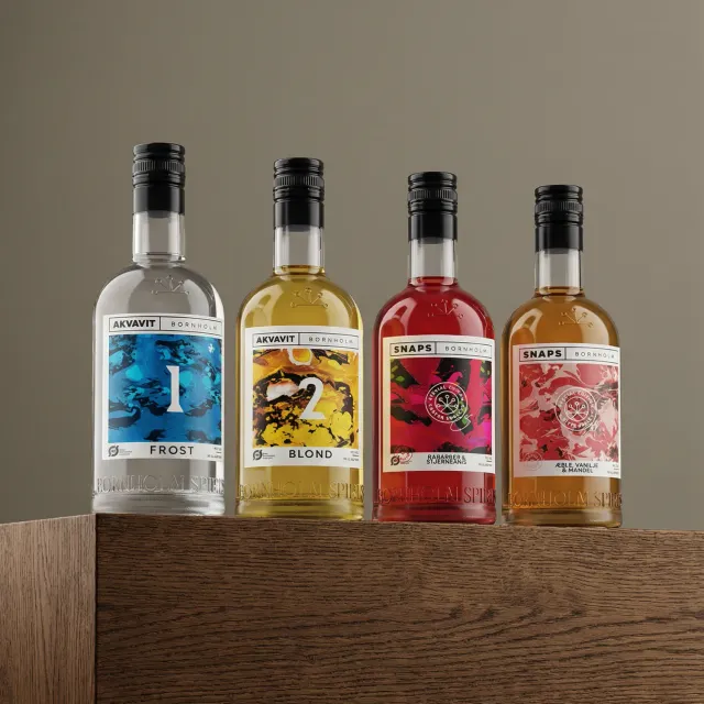 Bornholm Akvavit Snapsepakken snaps 4 flasker påske