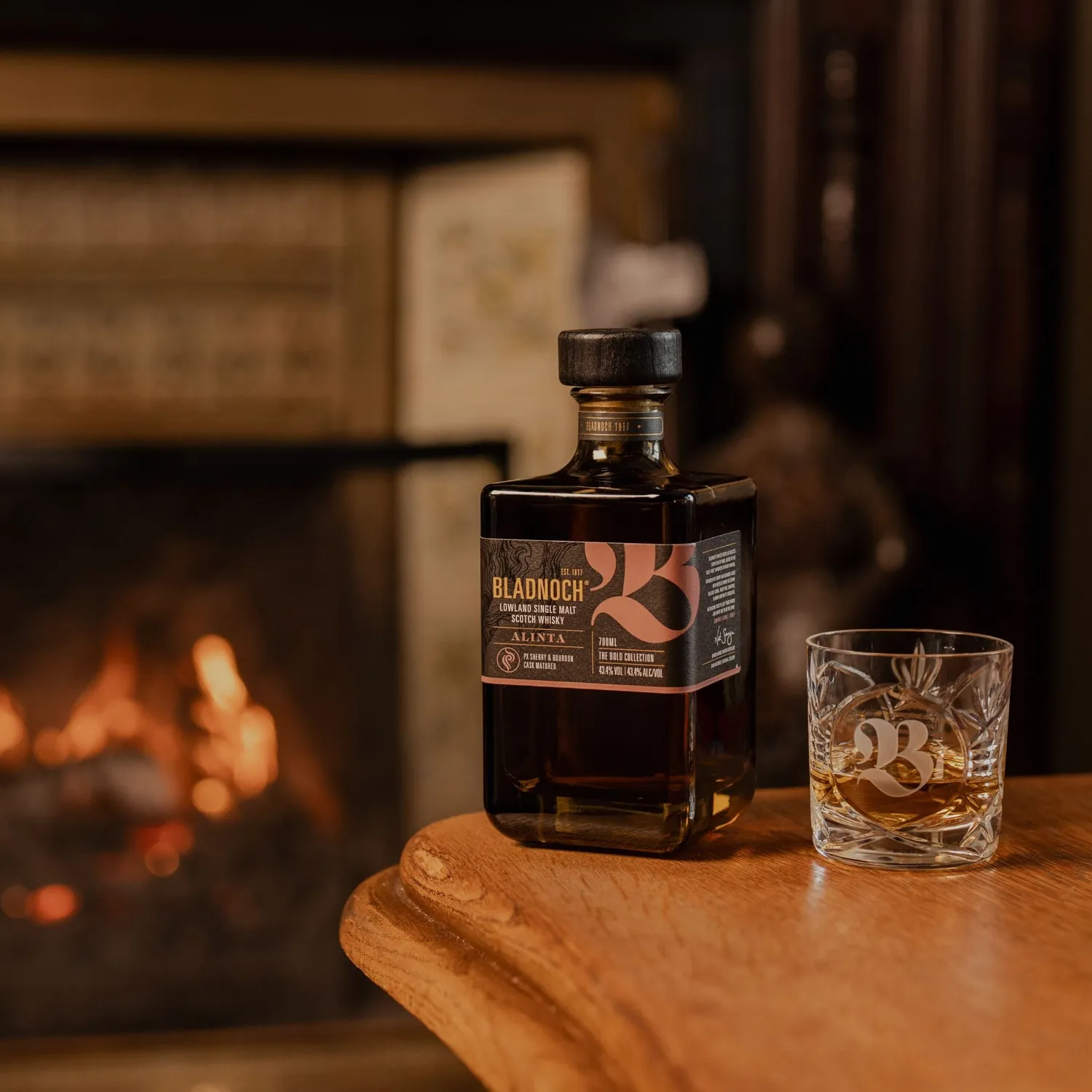 Bladnoch Alinta single malt whisky røget bourbonfad