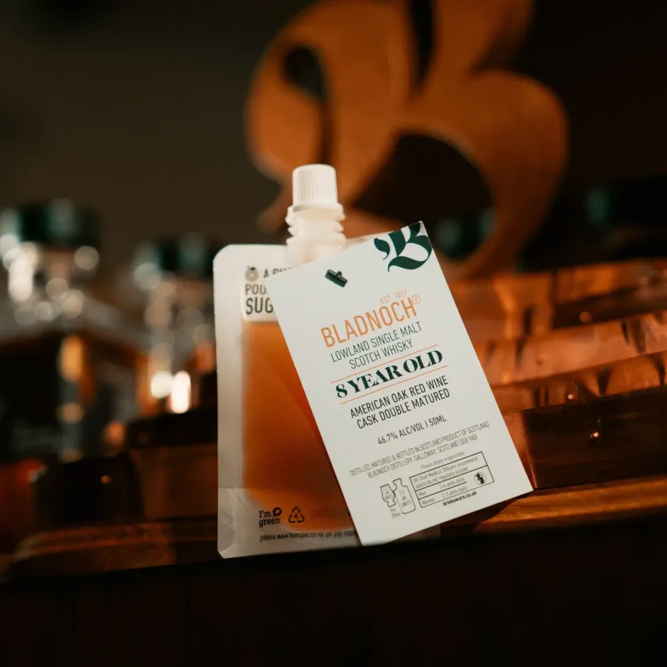 Bladnoch 8 Year Old single malt whisky dram rødvinfad