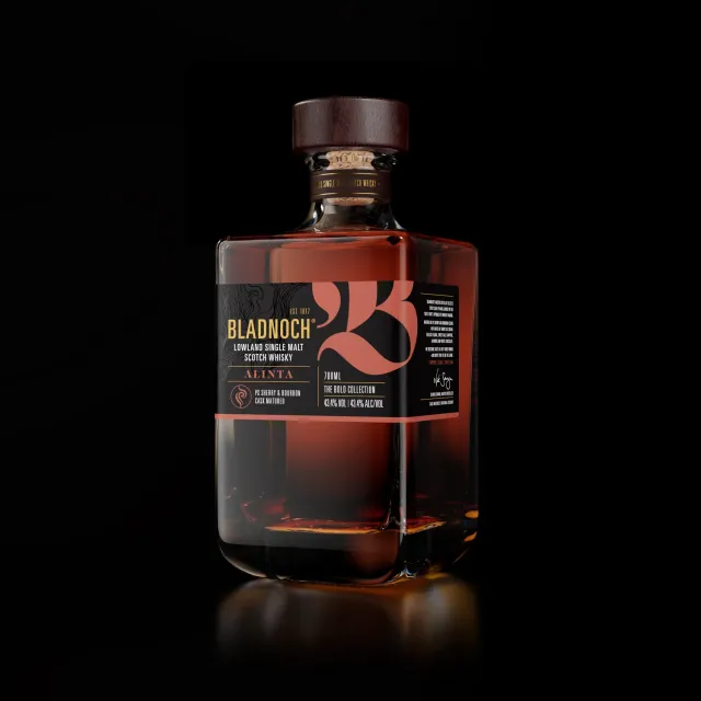 Bladnoch Alinta single malt whisky røget bourbonfad