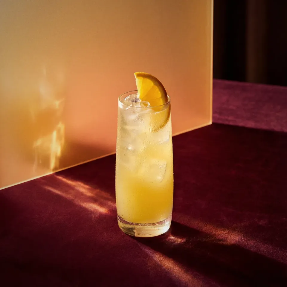 Bols Orange Collins cocktail med appelsin