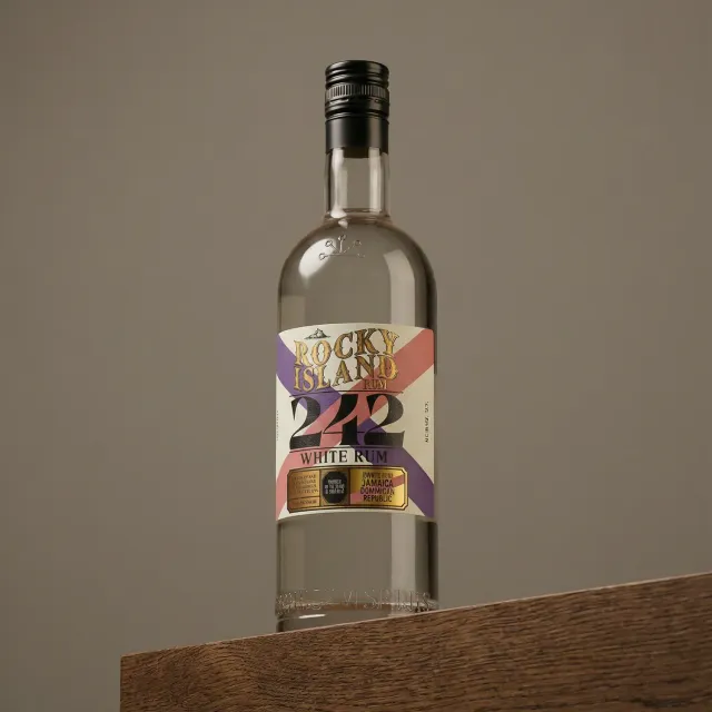 Bornholm Akvavit Rocky Island 242 hvid rom 70 cl frugt