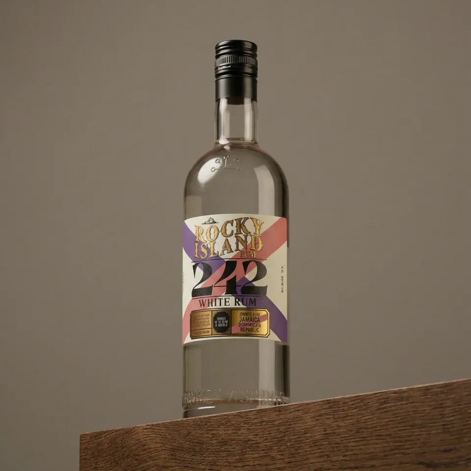 Bornholm Akvavit Rocky Island 242 hvid rom 70 cl frugt