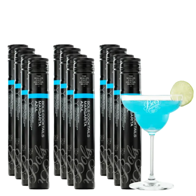 Bols Margarita Azul cocktail tubes 12 x 200ml