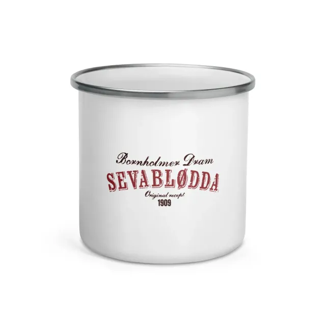 Bornholm Akvavit Sevablødda emaljekrus letvægt