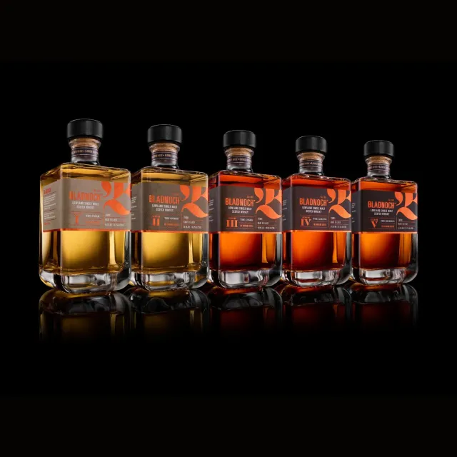 Bladnoch Dragon Series whisky samling 5x70cl