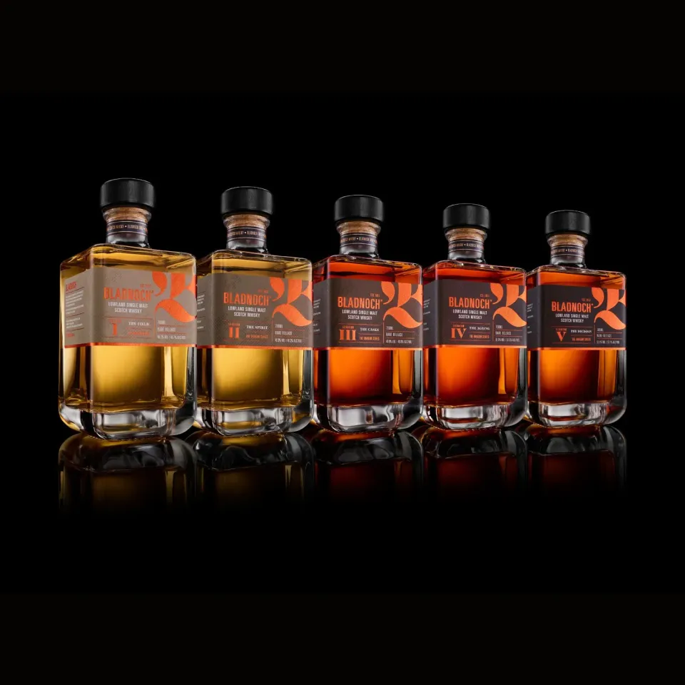 Bladnoch Dragon Series whisky samling 5x70cl