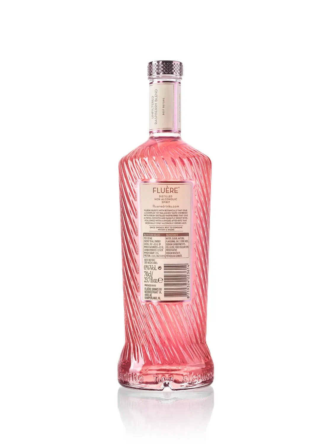 Bols Fluere Raspberry Blend cocktail hindbær