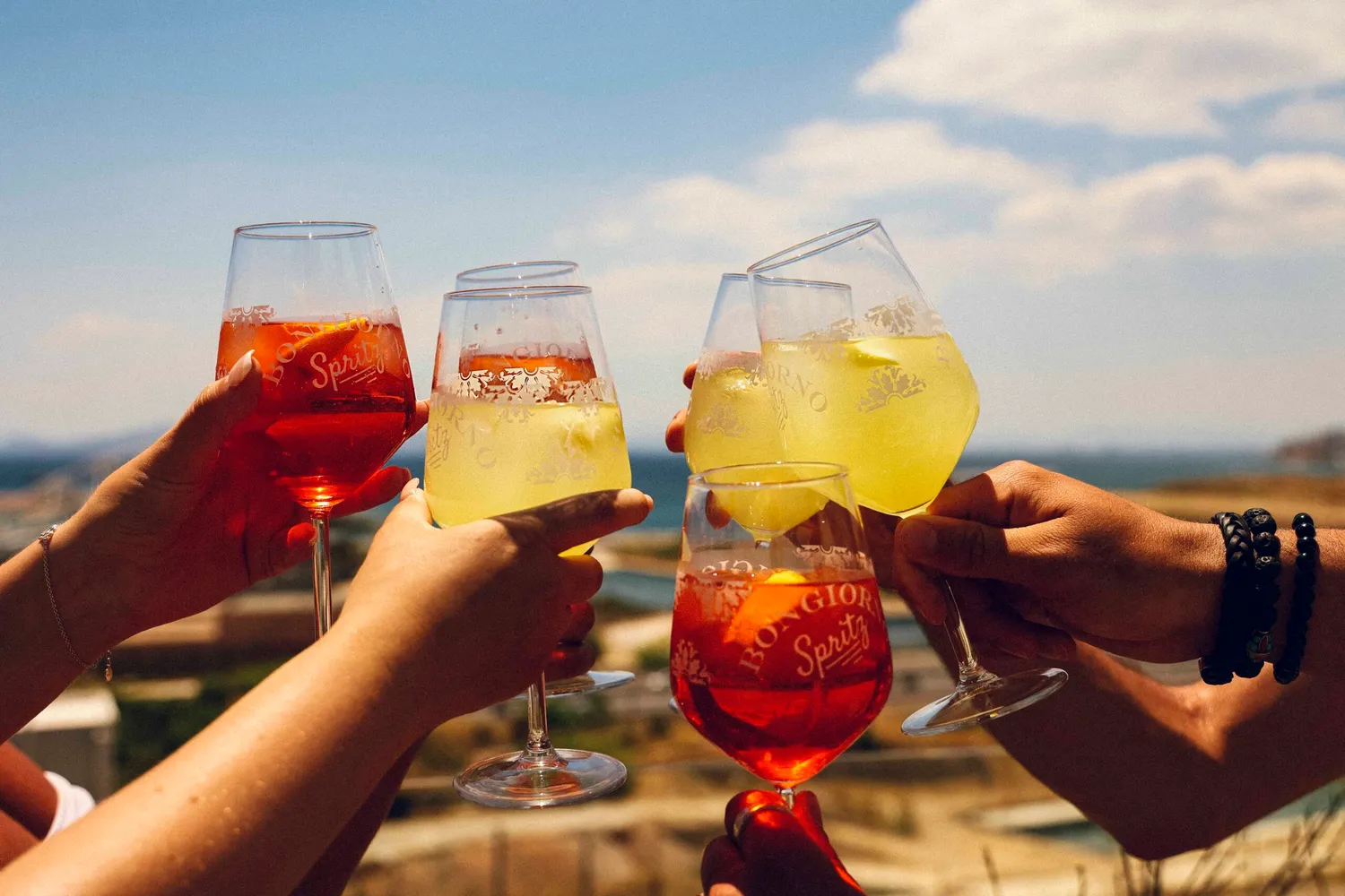 Bongiorno Spritz glas sæt til servering