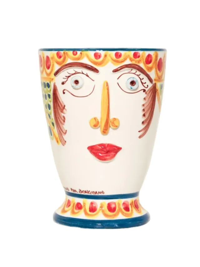Bongiorno Testa Di Moro Donna vase keramik