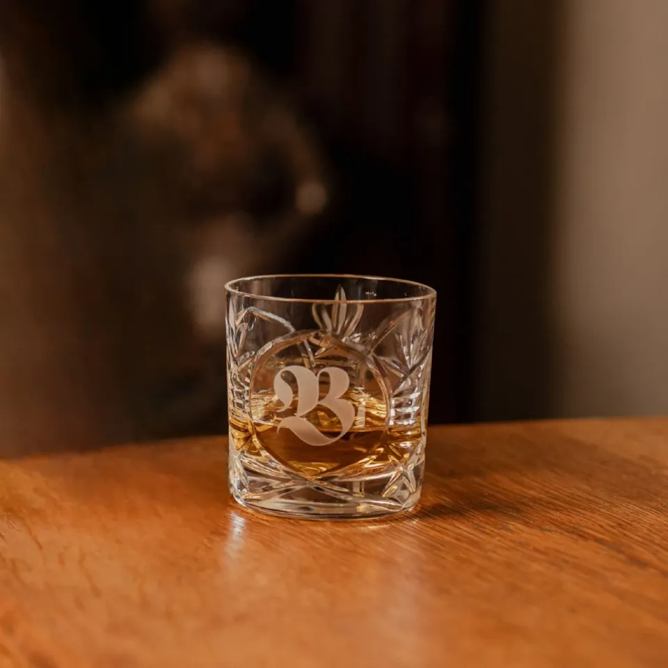 Bladnoch Glencairn tumbler whiskyglas med logo