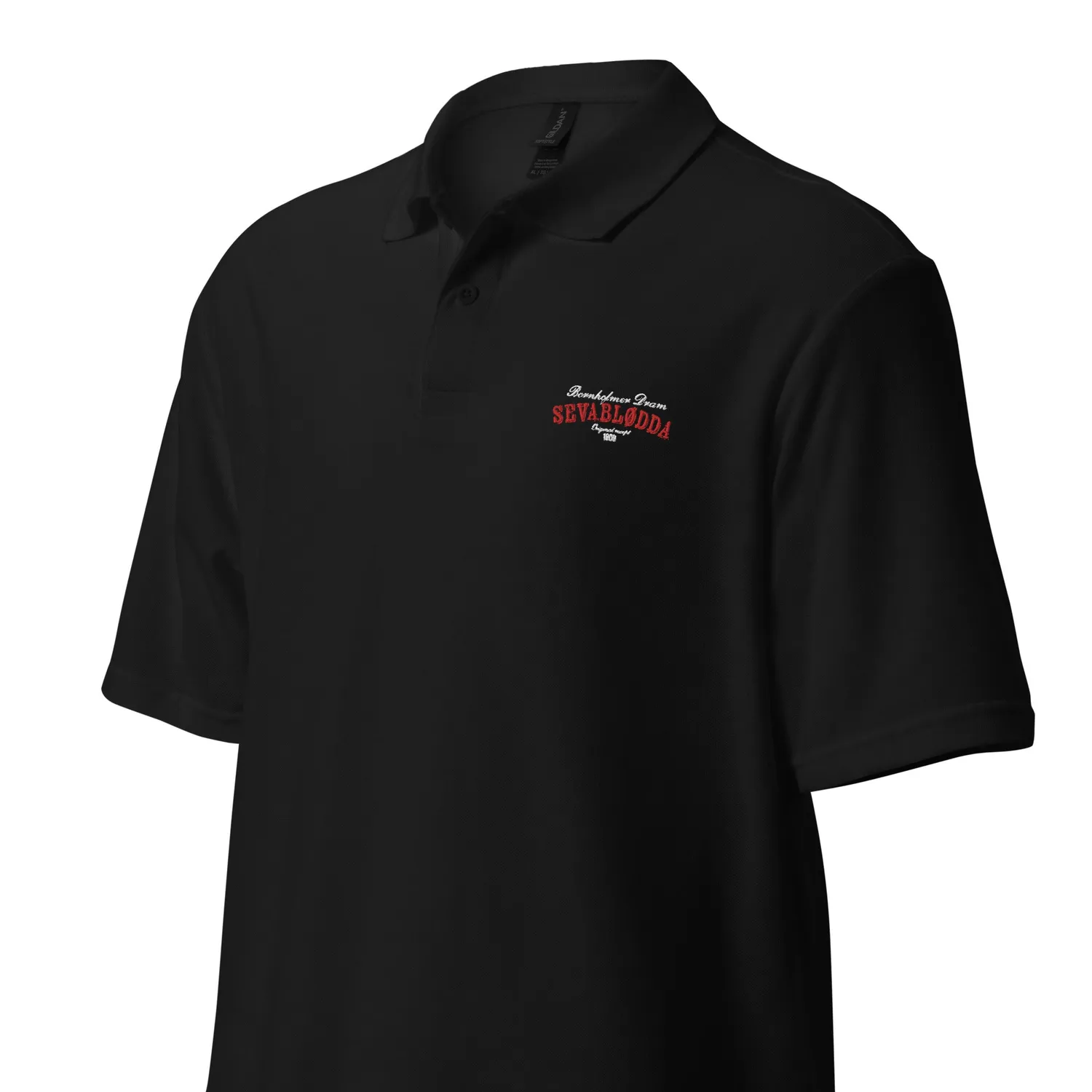 Bornholm Akvavit Pique polo bomuld broderet logo