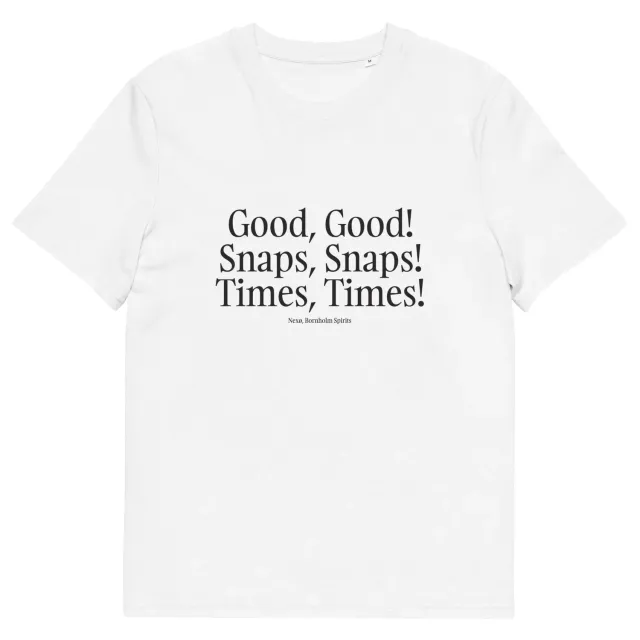 Bornholm Akvavit Good Snaps Times t-shirt økologisk