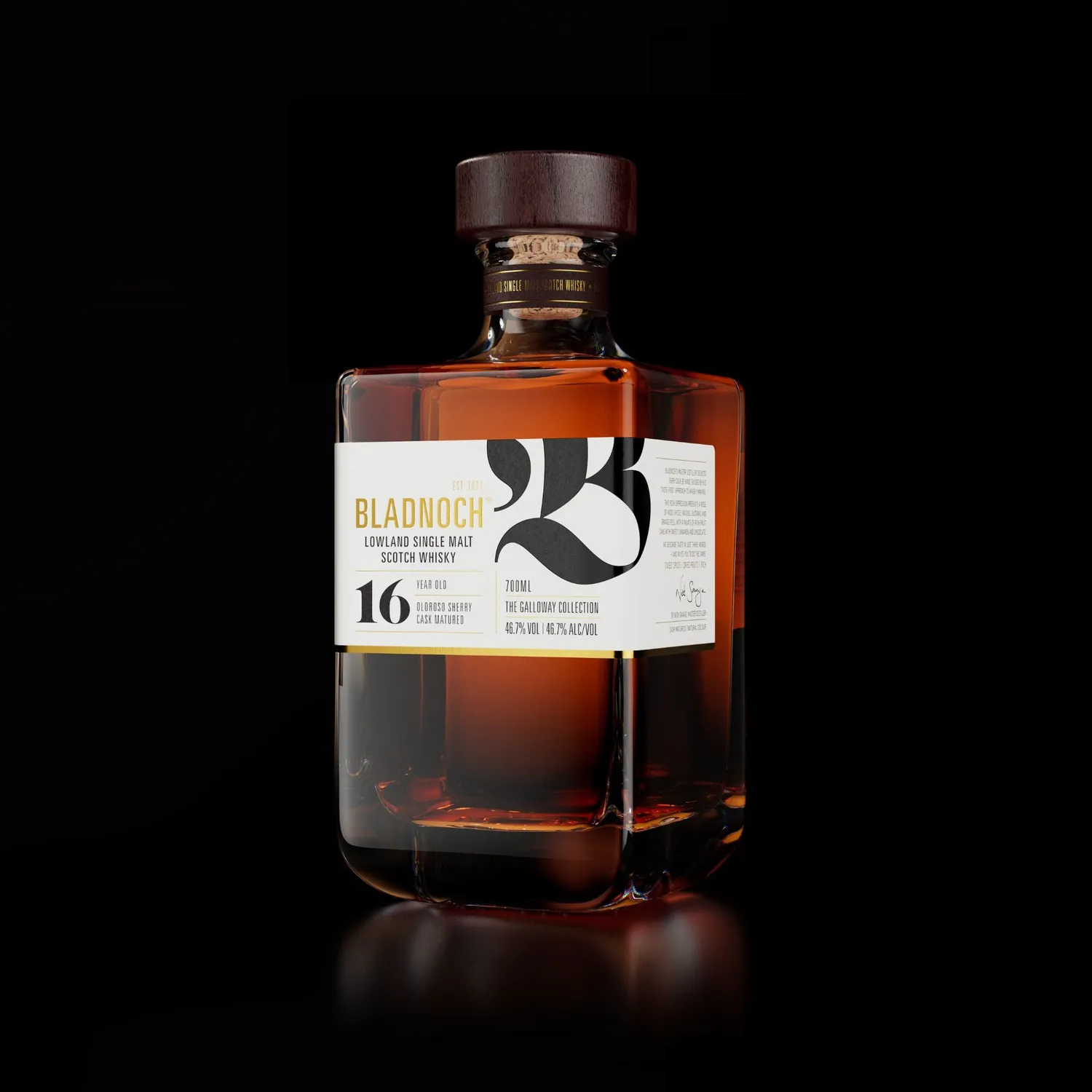 Bladnoch Personalised single malt whisky med gravering