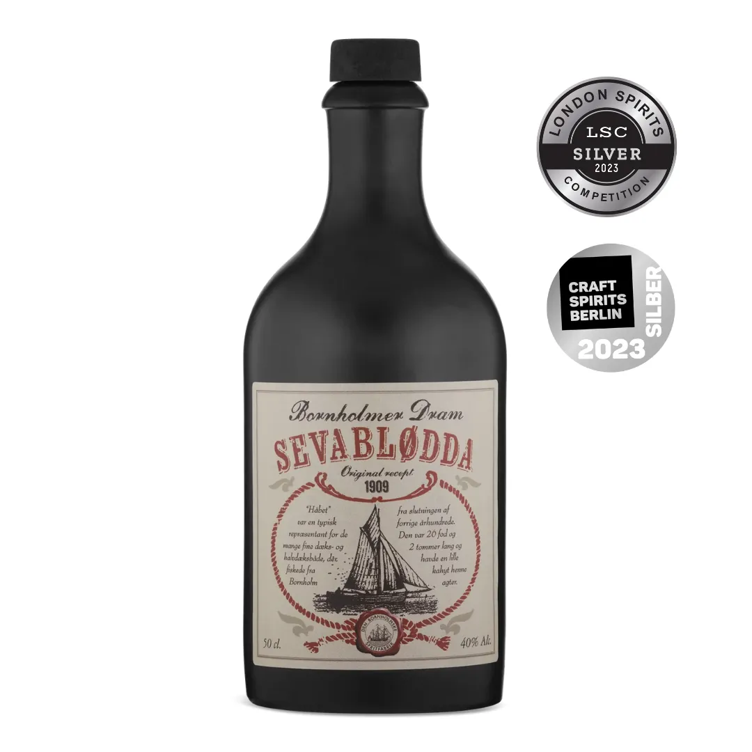 Bornholm Akvavit SevaBlødda dram 50 cl kirsebær