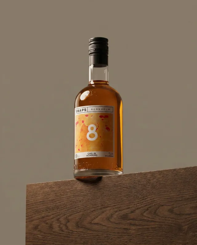 Bornholm Akvavit No. 8 Chili Honning snaps 50 cl 40%