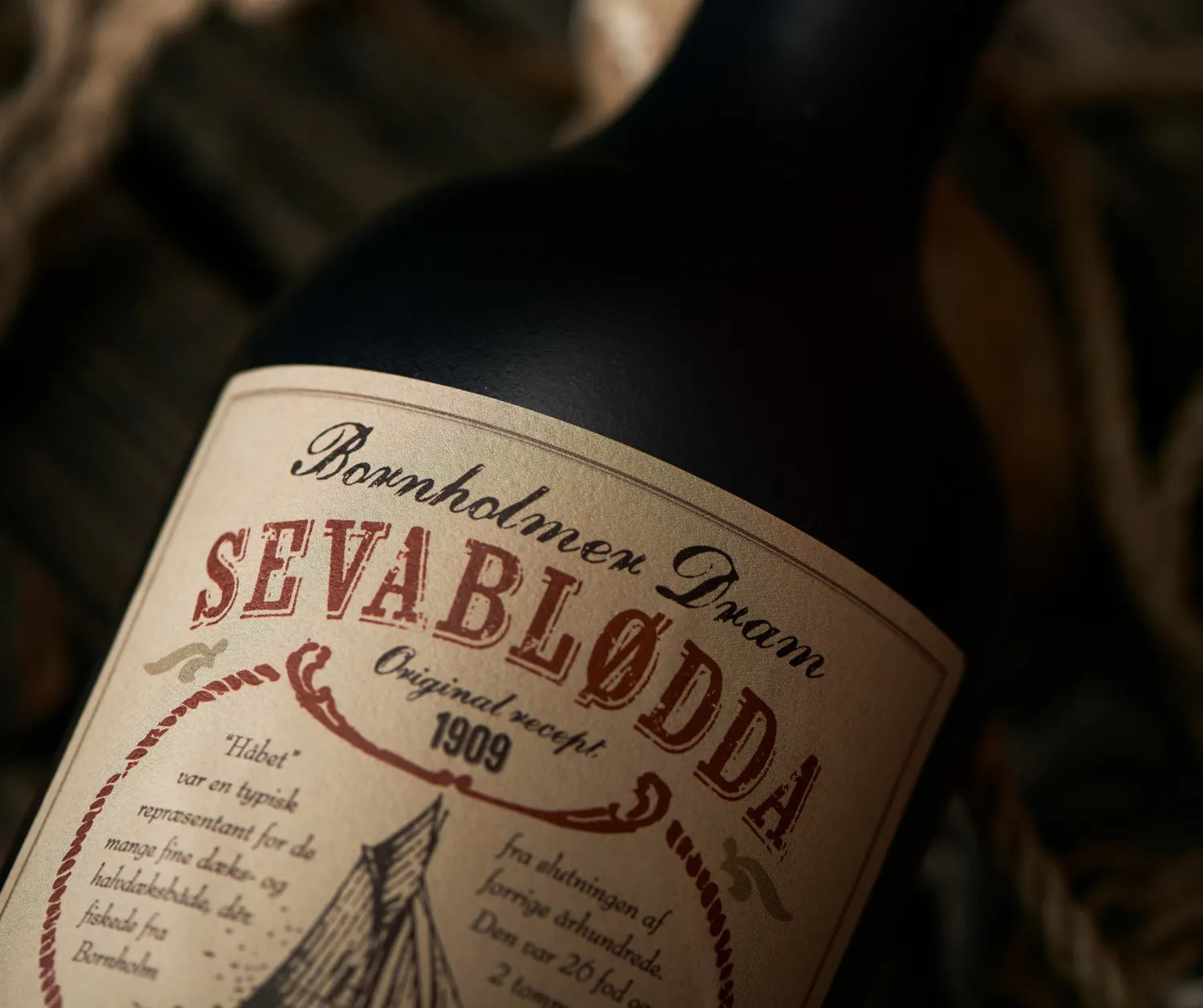 Bornholm Akvavit SevaBlødda dram 50 cl kirsebær