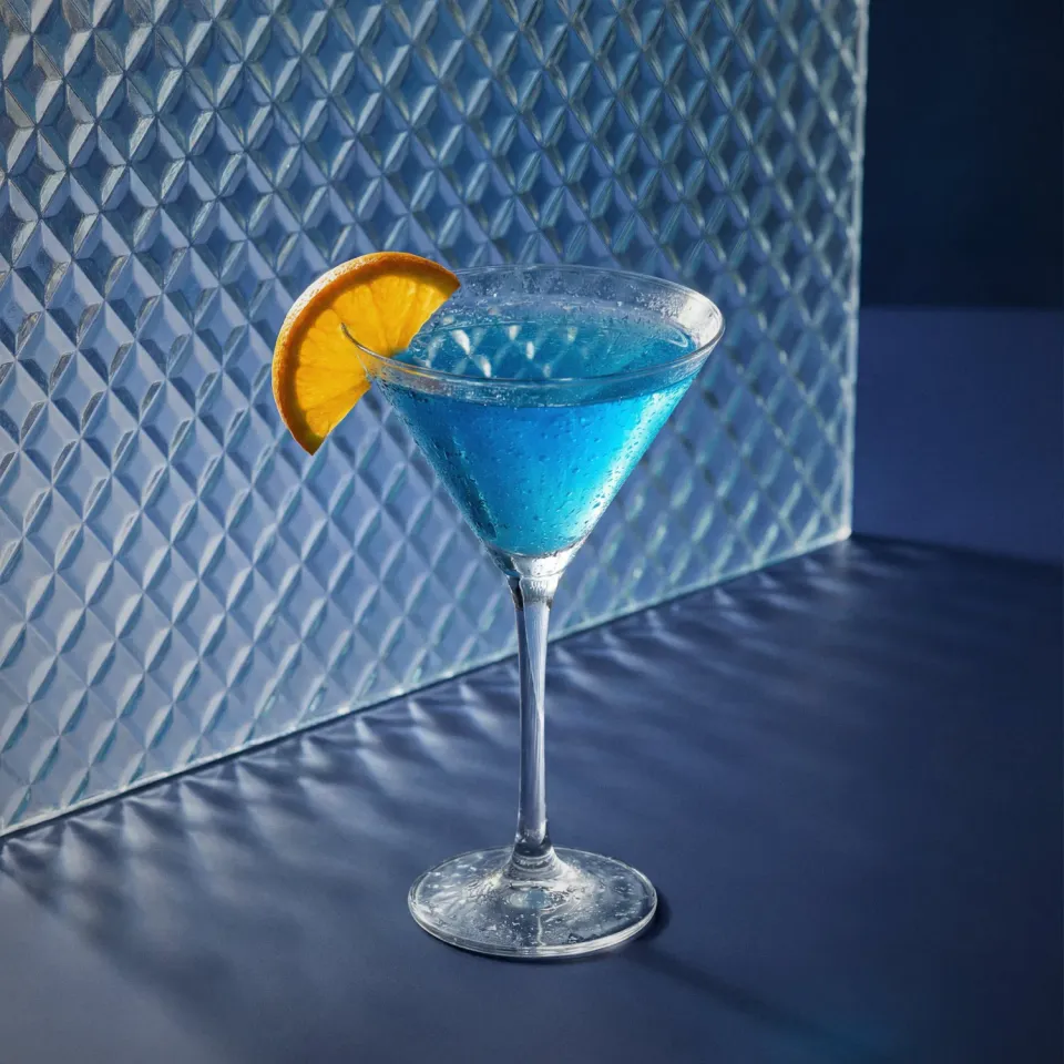 Bols Blue Between the Sheets cocktail cognac