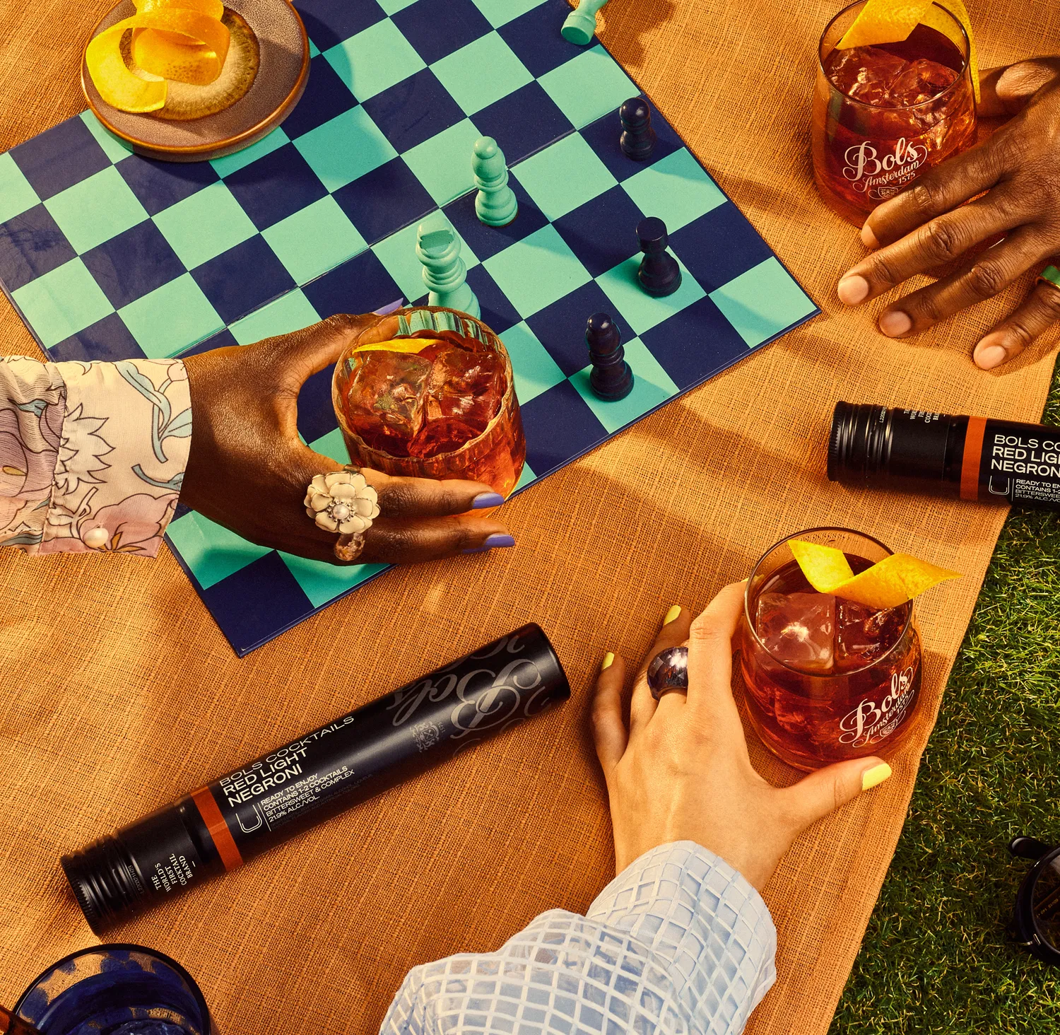 Bols Red Light Negroni Tubes cocktail 4x200 ml