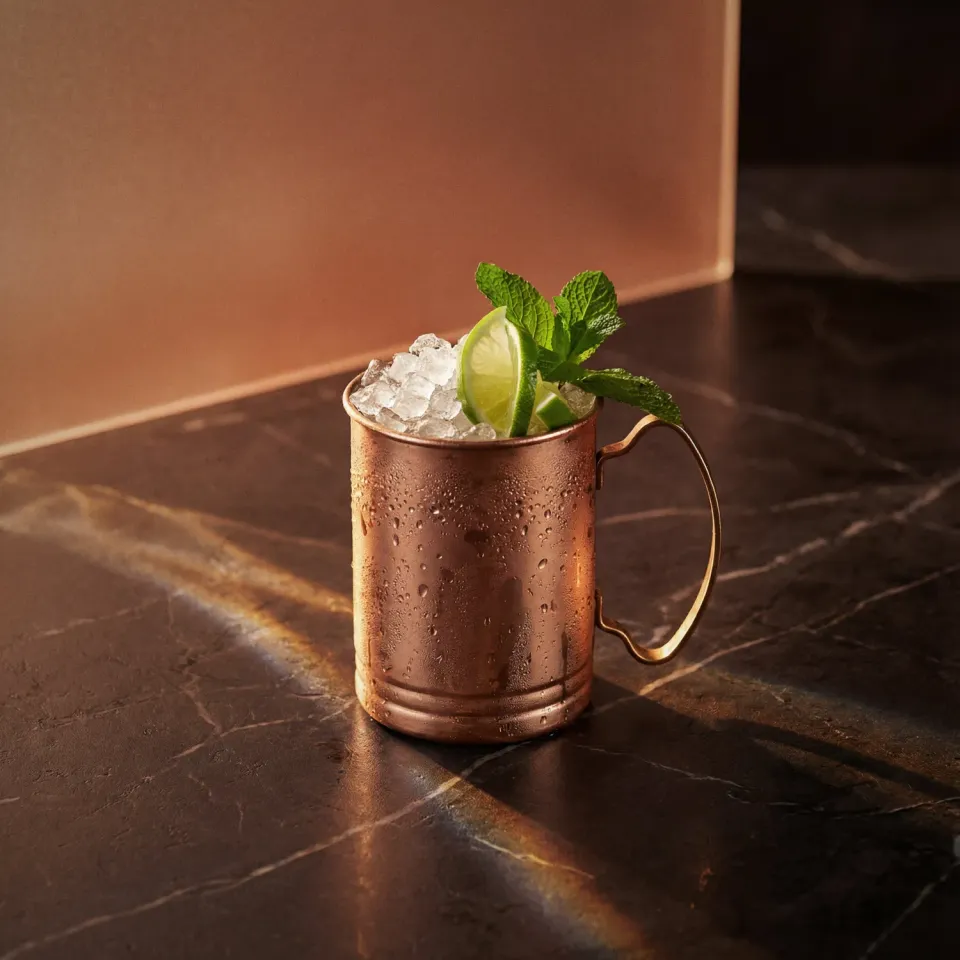 Bols Amaretto Mule cocktail med ingefærøl