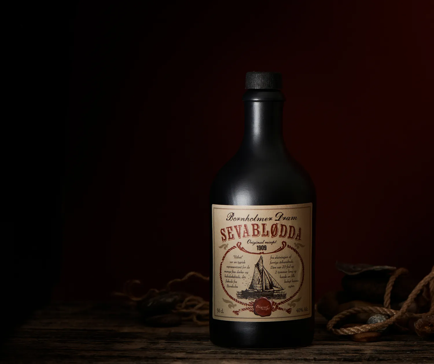 Bornholm Akvavit SevaBlødda dram 50 cl kirsebær