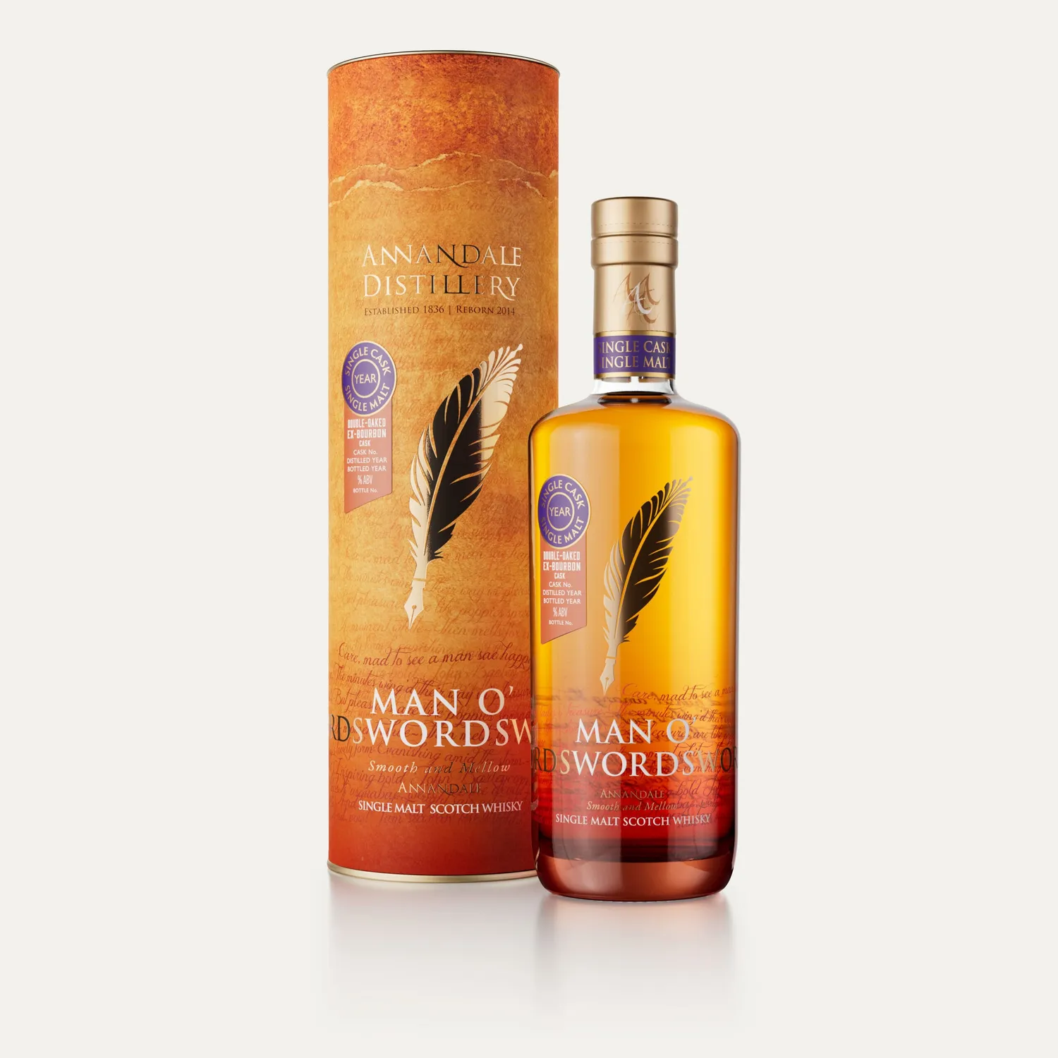 Annandale Man O’Words 857 Double Oaked whisky ex-bourbon