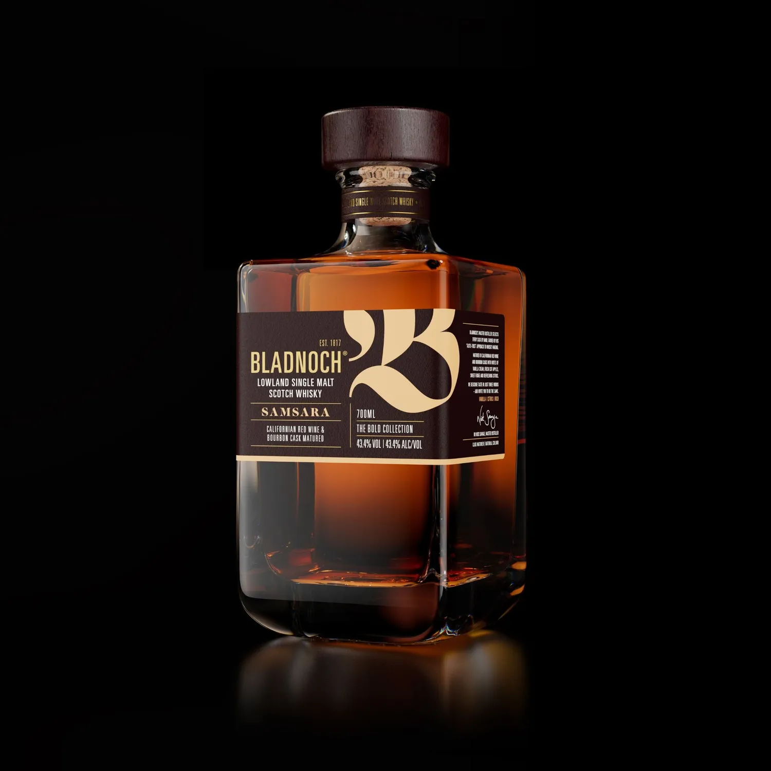 Bladnoch Personalised single malt whisky med gravering