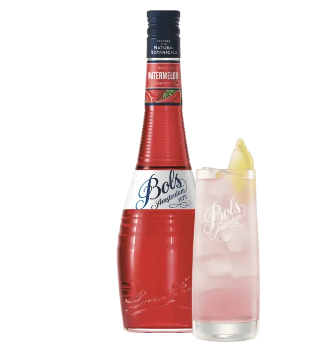 Bols Watermelon likør frugtig koralrød
