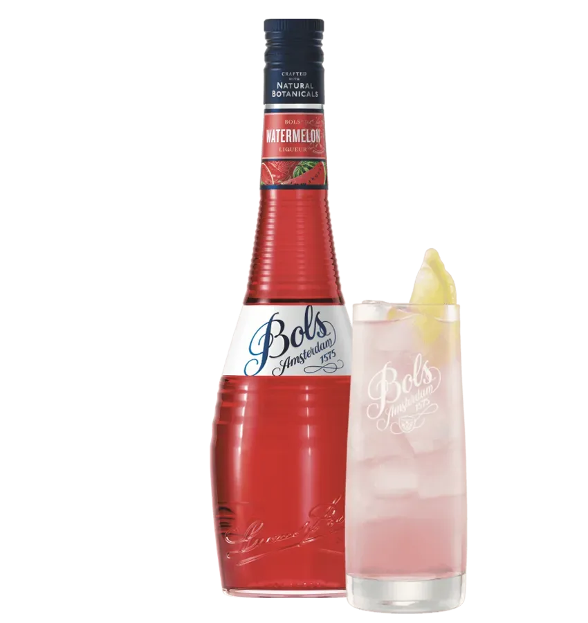 Bols Watermelon likør frugtig koralrød