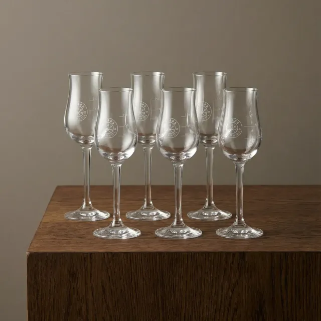 Snaps Bornholm Snapseglas 6 stk glas med logo