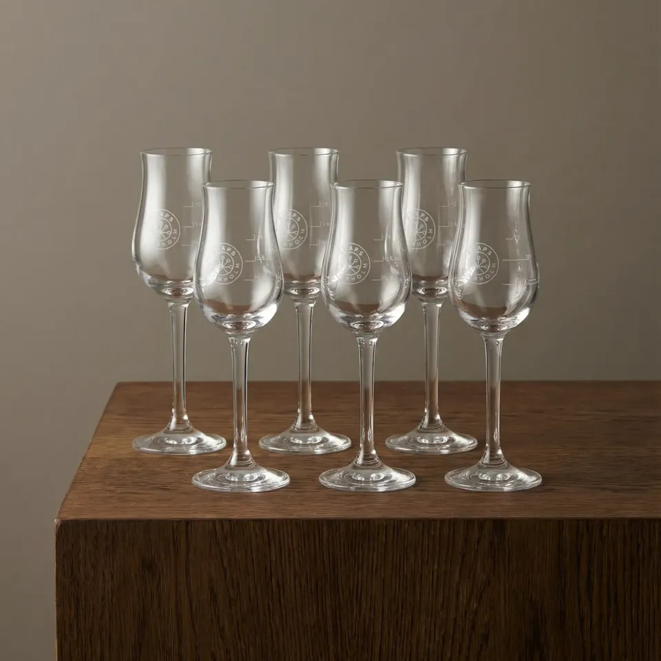 Snaps Bornholm Snapseglas 6 stk glas med logo