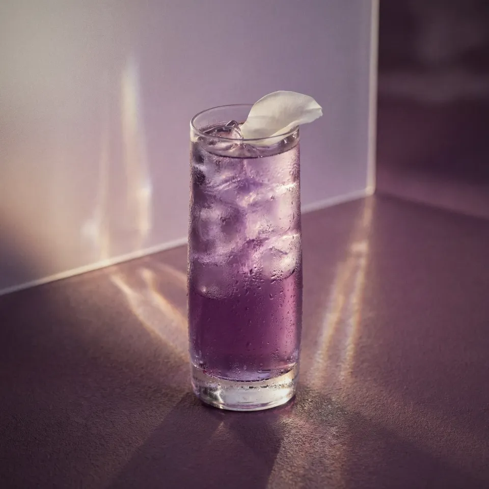 Bols Parfait d'Amour Tonic cocktail tonic viol
