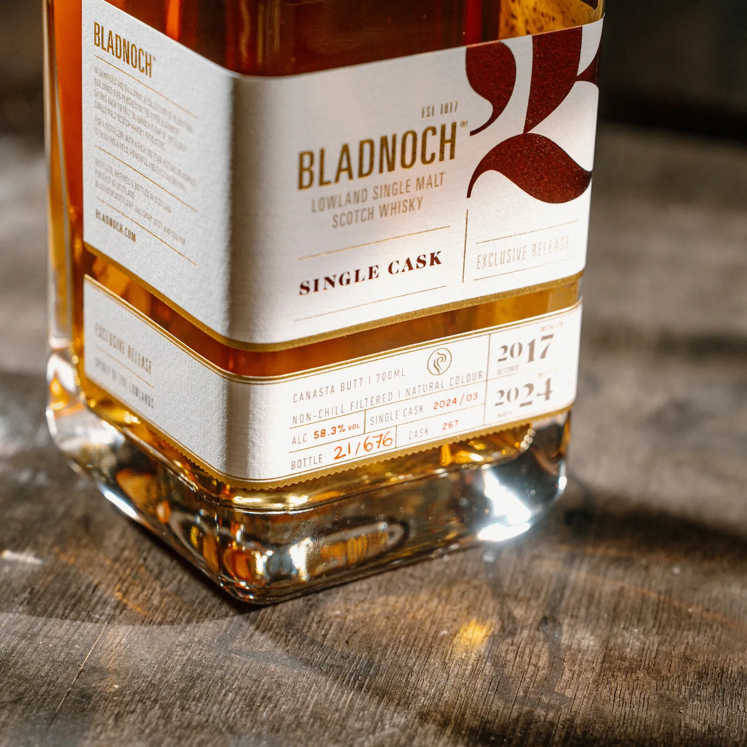 Bladnoch 2017 Vintage Canasta Butt single cask whisky røget