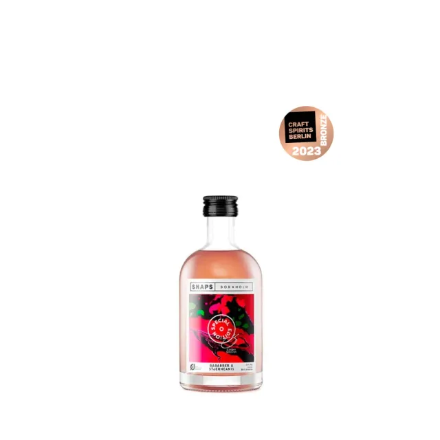 Bornholm Akvavit Special Edition Rabarber snaps 5 cl stjerneanis