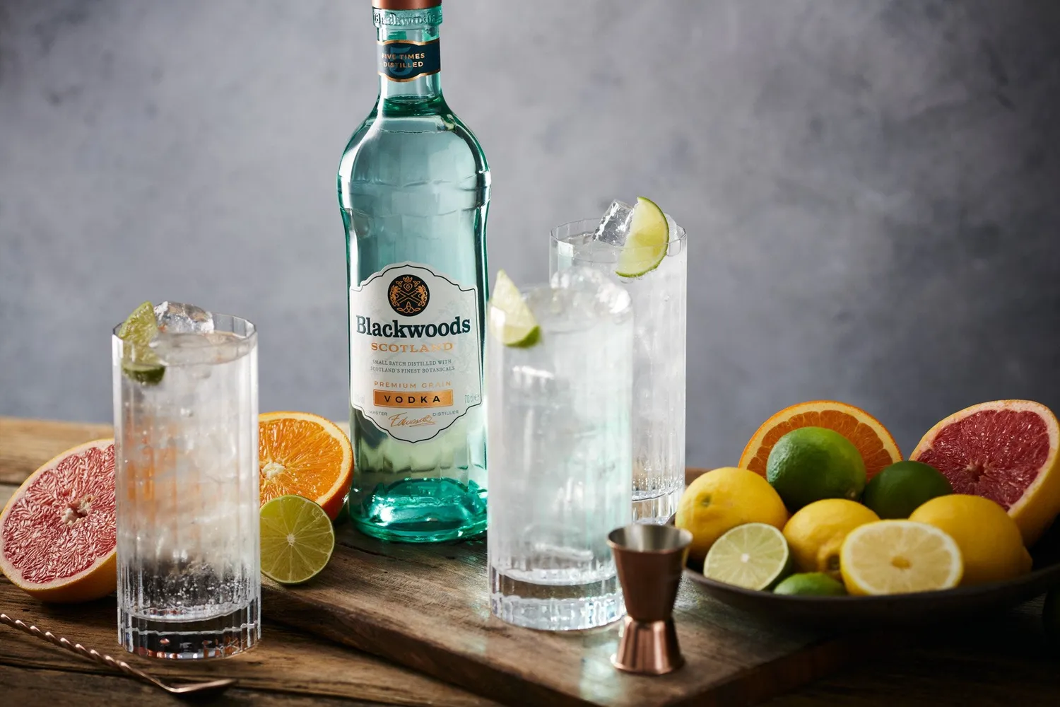 Blackwoods Botanical vodka 5x destilleret citrus