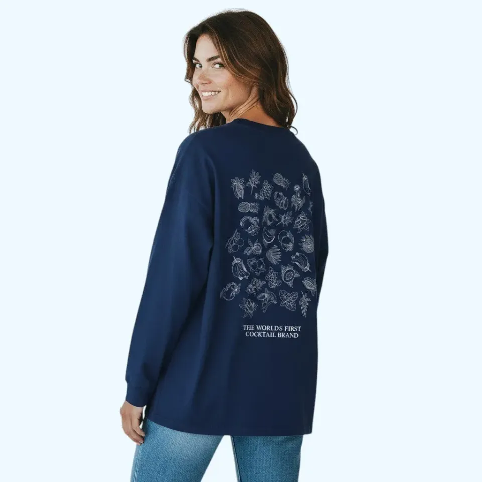Bols Botanical Sweater trøje løs pasform