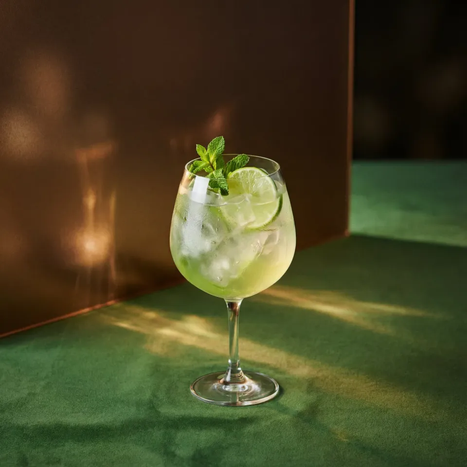 Bols Kiwi Spritz cocktail med kiwi