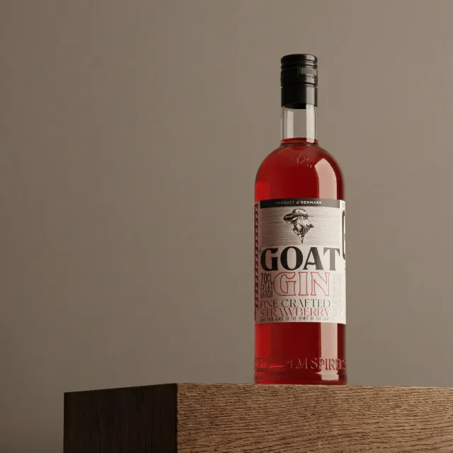 Bornholm Akvavit GOAT Strawberry Gin 37,5% 70 cl jordbær