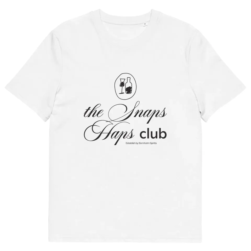 Bornholm Akvavit The Haps Snaps Club t-shirt str. M