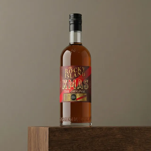 Bornholm Akvavit Rocky Island XMAS rom 70 cl jul