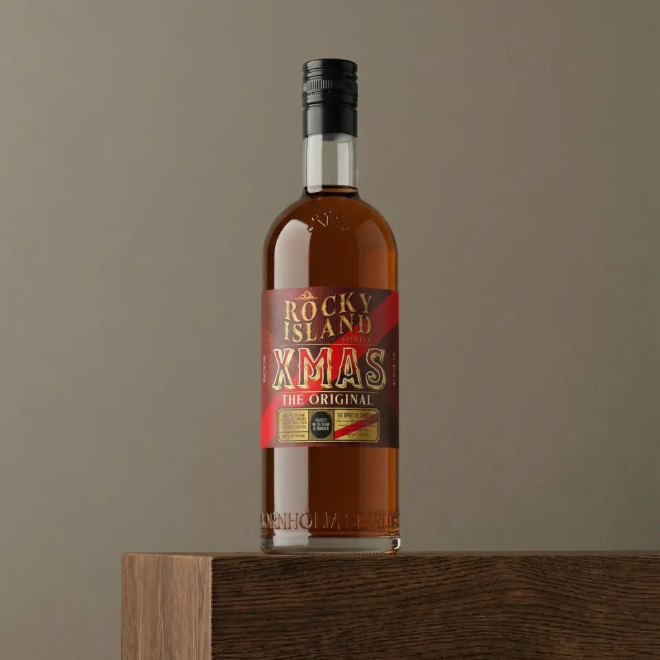 Bornholm Akvavit Rocky Island XMAS rom 70 cl jul