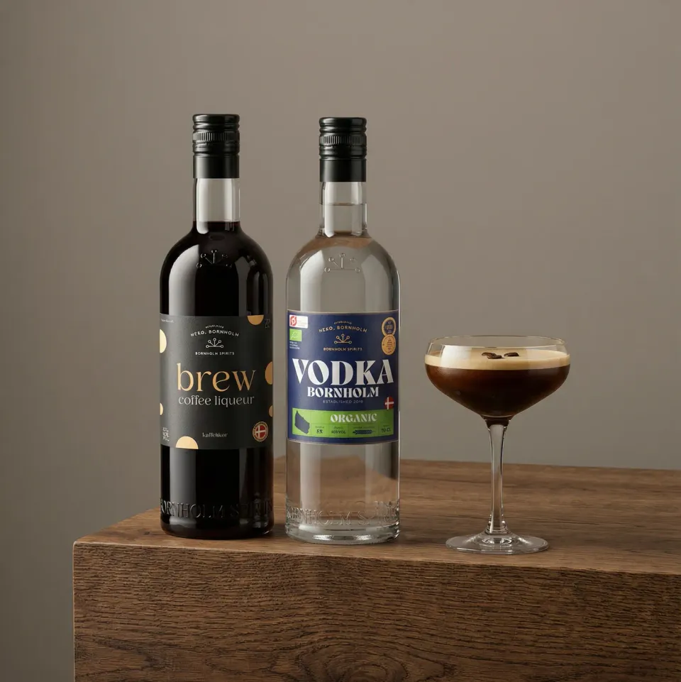 Bornholm Akvavit Espresso Martini cocktailsæt 2x70 cl