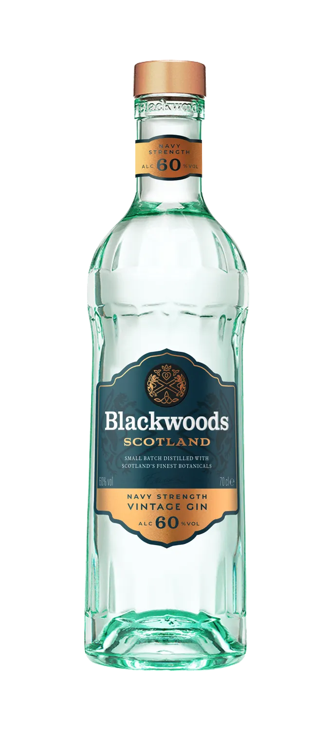Blackwoods Navy Strength gin 60% kystbotanicals