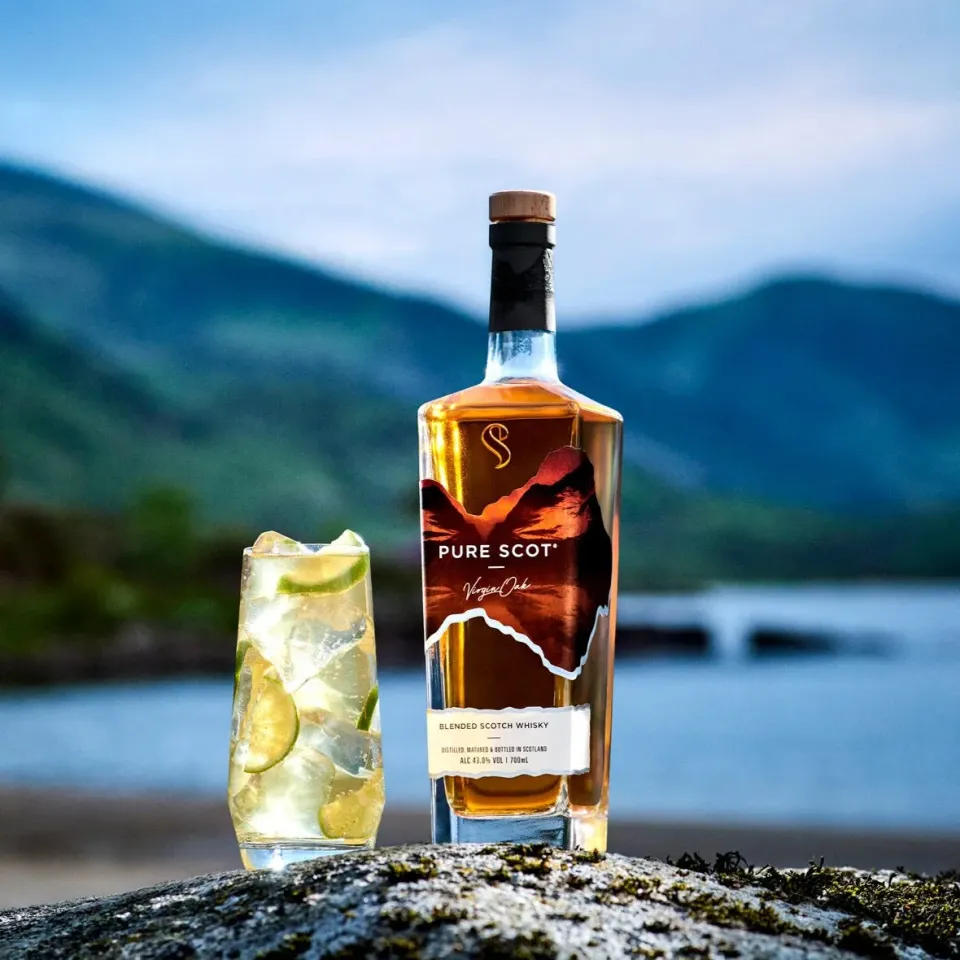 Bladnoch Pure Scot whisky virgin oak honning