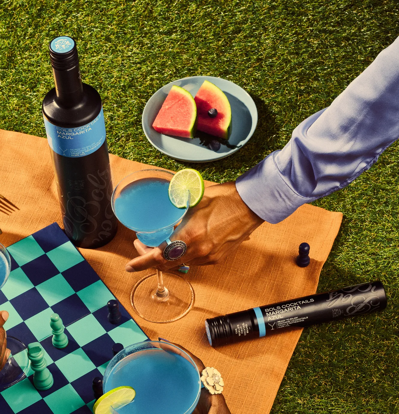 Bols Margarita Azul tubes cocktail 4x200ml blå