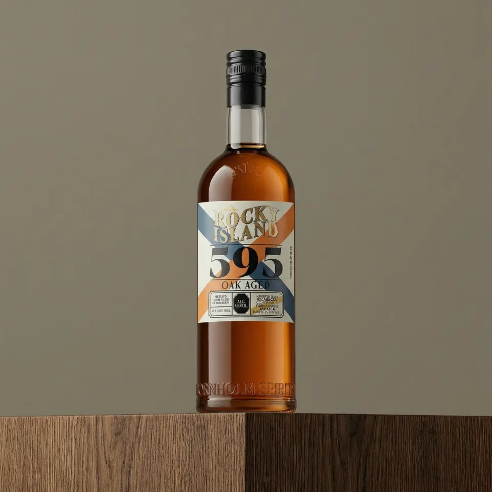 Bornholm Akvavit Rocky Island 595 rom 70 cl caribisk