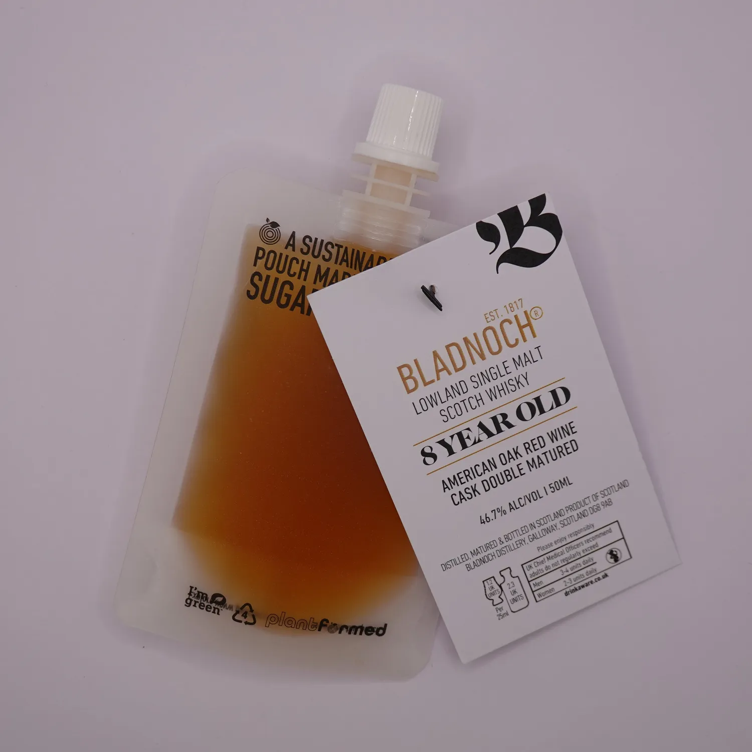 Bladnoch 8 Year Old single malt whisky dram rødvinfad